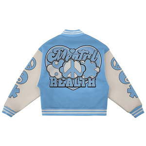 Veste de baseball Letterman grande taille Varsity Jacket personnalisé Baseball Graffiti veste pour hommes - Product Image 2