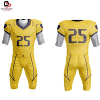 Nuevo Uniforme de Fútbol Americano Elegante y Transpirable, Diseño 100% Poliéster, Colores Personalizados, Logotipo, Calidad Premium, Identidad de Equipo