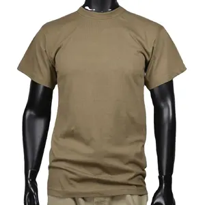 Camiseta masculina em branco 100% algodão 305G pesado personalizado de alta qualidade com gola redonda plus size