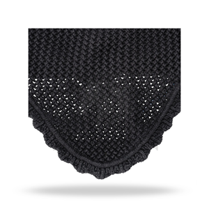 Cache-oreilles pour cheval personnalisé, voile anti-mouches équestre, protection des oreilles en maille et laine pour l'équitation, l'entraînement et la compétition - Product Image 3