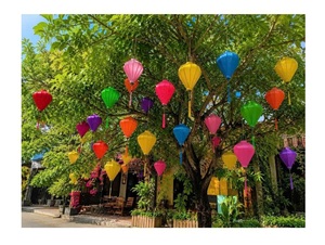 Handmade Vietnamese Silk <b>Lanterns</b> Traditional Hanging <b>Lanterns</b> for Wedding Decor - Product Image 6