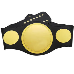 Cinturón de Campeonato de Lucha Libre Personalizado con Diseño de NEÓN BRILLANTE, en Cuero PU con Placa Dorada Decorativa Impresa por Transferencia de Calor, de Cintura Alta - Product Image 4