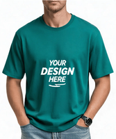 Benutzerdefiniertes Logo Herren Baumwoll-T-Shirt Hochwertig Siebdruck Unisex Fabrikpreis Kurzarm O-Ausschnitt Regular Fit