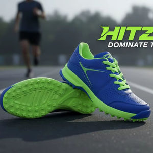 Zapatos de cricket con tacos de goma, ligeros, lavables, de material suave, larga duración, con la mejor comodidad, disponibles en todos los colores. - Product Image 4