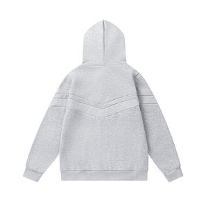 Nuevo Conjunto Deportivo de Felpa Francesa Gruesa de 500 g/m² con Cierre y Logotipo Personalizado, Pantalones Deportivos Holgados y Transpirables para Hombre, para Invierno - Product Image 5