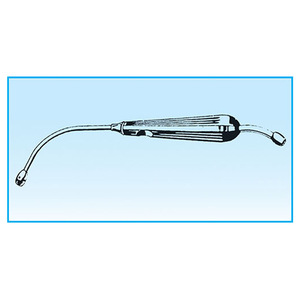 Tube d'aspiration chirurgical incurvé en métal Med Andrews Pynchon 9 pouces pour transfusion précise de fluides par HS MM-0426-499 - Product Image 2