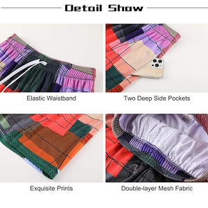 กางเกงขาสั้นออกกำลังกายลายพรางสำหรับผู้ชายสุดเทรนดี้  โลโก้แบบซับลิเมชั่นสั่งทำได้ ผ้าฝ้ายเนื้อหนา มีเชือกผูกเอว เหมาะสำหรับวิ่ง ฟิตเนส และเล่นกีฬา - Product Image 6