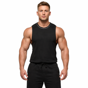 Débardeur de sport sans manches respirant et écologique pour homme, idéal pour l'été, imprimé, vêtement de fitness, fabricant OEM - Product Image 5
