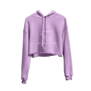 Sudaderas con Capucha Personalizadas al por Mayor para Mujer, Sudaderas Cortas con Logotipo Frontal y Técnicas de Tie Dye para Invierno - Product Image 1