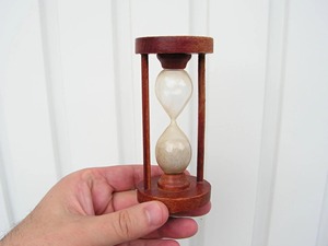 Wooden Sand Timer Elegant Glass Hourglass Decor Ideal For Office <b>Desk</b> <b>Study</b> Table And Home Display Wholesale From india - Product Image 6