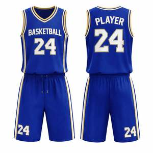Ensemble d'uniformes de basketball sur mesure OEM, grandes tailles |   Shorts en jersey légers, respirants, en tissu mesh, anti-transpiration et antibactériens - Product Image 4