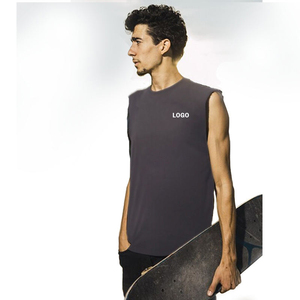 Wholesale Supplier Factory Direct Custom Tank <b>Top</b> Cotton Sleeveless Sports Gym Vest OEM ODM Wholesale Manufacturer - Product Image 3