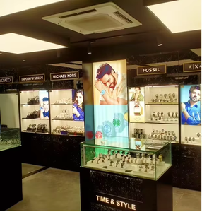 Elegant Modern Watch Store Interior Design Custom Shelving Premium Materials Modular Display Units Smart Layout Functional Setup - Product Image 3