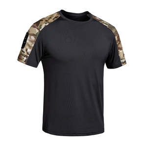 Camiseta de Manga Corta para Hombre, Deportiva, de Secado Rápido, Altamente Elástica, Transpirable, con Cuello Redondo - Product Image 1