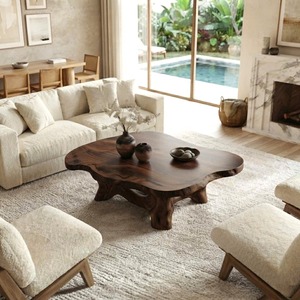 Handcraft Modern Solid Wood Coffee <b>Table</b> Apartment Living Room Tea <b>Table</b> American <b>Small</b> Coffee <b>Table</b> Luxury <b>Wooden</b> Living Room - Product Image 6