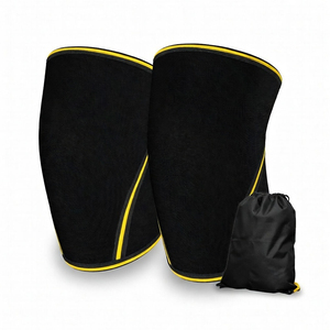 Professional Breathable Men's <b>Knee</b> Wraps & Elbow <b>Support</b> Elastic <b>Straps</b> Brace for Weightlifting - Product Image 1