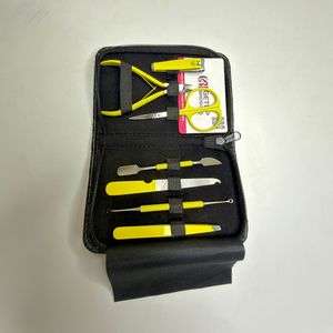 Manicure <b>Set</b> Professional 8-in-1 <b>Nail</b> Clippers Yellow Kit Pedicure Care Tools Stainless Steel Women Grooming Box 20Pcs Travel - Product Image 5