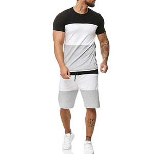 Nouvel Arrivage 2026 – Ensemble Short et T-shirt en Molleton Bouclette pour Homme – Survêtement Décontracté 100% Coton – Vente en Gros - Product Image 1