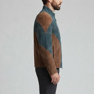 Premium <b>Suede</b> <b>Leather</b> <b>Jacket</b> For Men With Classic Zip Front Design Soft Luxury Finish Casual Fashion And Everyday Wear - Product Image 6