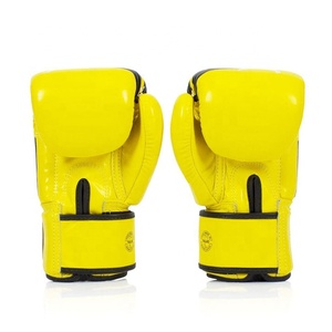 Gants de sparring Muay Thai Fairtex sur mesure, tendance du moment, en cuir de vachette véritable, respirants et anti-humidité, avec fermeture auto-agrippante - Product Image 3