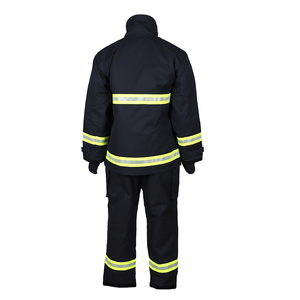 Combinaison de protection pour pompiers en aramide, vêtements de travail résistants au feu, veste et pantalon avec bandes réfléchissantes, vêtements de sécurité résistants à la chaleur pour les secours - Product Image 3