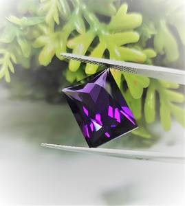 Ametyste violette naturelle taille baguette princesse, pierre précieuse en vrac de qualité supérieure pour bijoux, bagues, pendentifs, vente en gros - Product Image 4