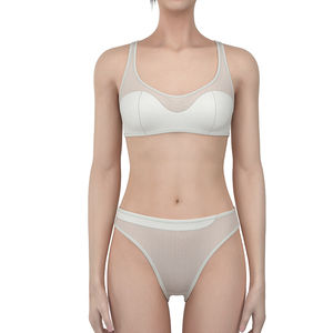 Conjunto de Lencería Sexy para Mujer a Precio Atractivo, Conjunto de Sujetador y Braguita Personalizado de 2 Piezas, Sin Varillas, Transpirable, de Alta Elasticidad, en Spandex/Nailon - Product Image 6