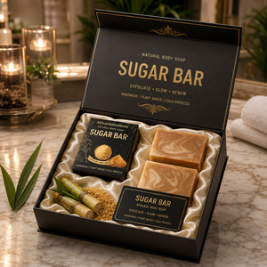 Savon en barre à l'extrait de sucre, soin naturel de la peau, barre de bain, nettoyage doux, mousse riche, texture douce, sensation agréable sur la peau, savon personnalisé - Product Image 5