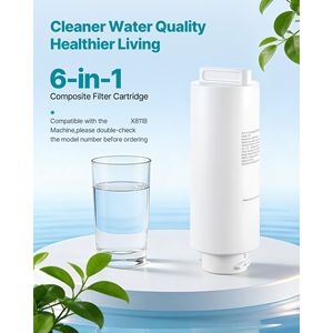 Cartucho de Filtro de Agua de Ósmosis Inversa de 6 Etapas con Filtro Compuesto RO, Bloqueador de Impurezas, Absorbedor de Olores, Bloque de Carbón - Product Image 2