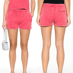 Nouvel Arrivage – Short Léger Femme Délavé à l'Acide, Meilleur Design, Prix de Gros, Vêtement d'Été, Service OEM Disponible - Product Image 4
