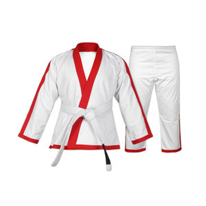 Uniforme de Karate para Niños Hecho a Medida, Algodón Marrón, Corte Regular, Elástico, Ligero, Transpirable, Kit de Ropa para Artes Marciales - Product Image 4