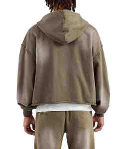 NIGHTJAR INDUSTRY Dernière Version Ensemble de survêtement à capuche délavé à l'acide, Premium, Hiver, Streetwear, Homme Femme, Respirant, Grammage Lourd, OEM - Product Image 6