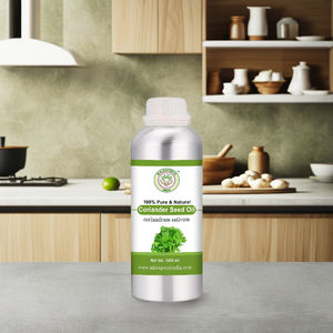 Exportateur en gros d'huile essentielle de graine de coriandre huile naturelle distillée à la vapeur pure pour l'usage d'aromathérapie de cheveux de peau - Product Image 3