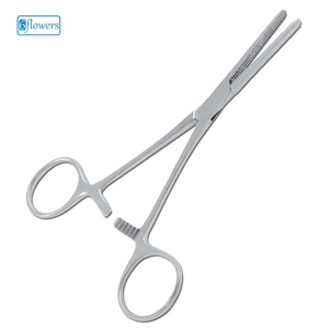 Pinza Quirúrgica para Tubos Klinkum Berlin 6flowers F6-255, Manual, Acero Inoxidable, Certificación CE Clase I, Instrumento con Certificación ISO 2015 - Product Image 1