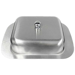 Boîte à beurre ronde en acier inoxydable, vente en gros, design personnalisé fait main, produit le plus vendu et très demandé - Product Image 4