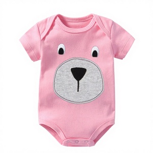 Organic Cotton Bamboo Newborn Baby Clothes Cotton Jumpsuit Organic Cotton Ribbed Bubble Rompers Wholesale Baby Clothing Romper - Product Image 1