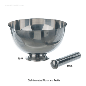 Mortero y Pilón Manual de Acero Inoxidable para Moler Sustancias Duras de Bochem - Product Image 2