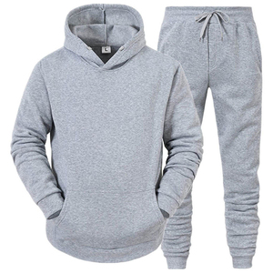 Ensemble survêtement personnalisé pour homme : pantalon de jogging et sweat à capuche, ensemble de jogging vierge - Product Image 1
