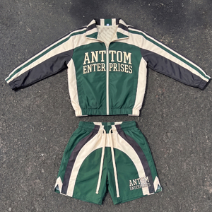 Conjunto Deportivo de 2 Piezas con Estampado Personalizado de Moda Urbana 2026, Trajes Deportivos Transpirables, Conjunto Corto para Hombre de Alta Calidad - Product Image 1