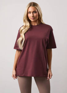 Camiseta de Mujer al por Mayor Personalizada, Corte Regular, Cuello Redondo, Manga Corta, Poliéster/Algodón, Tejido Ecológico para Verano - Product Image 6