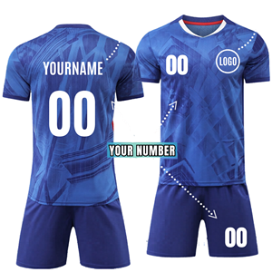 Ensemble de maillots de football personnalisés avec logo OEM, séchage rapide, uniforme de football sublimé, kit d'entraînement pour hommes, jeunes et clubs, avec shorts et chaussettes assortis - Product Image 3
