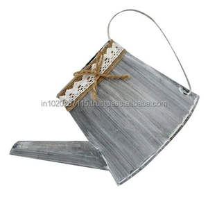 Bidon d'eau galvanisé à thème floral avec finition émaillée pour ferme vintage décorative et affichage de jardin - Product Image 5