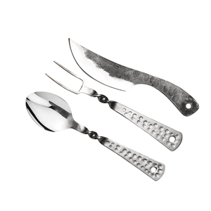 Medieval <b>Cutlery</b> <b>Set</b> <b>Vintage</b> Eating Tools For Family Meals Outdoor Camping Traditional And Restaurant Use - Product Image 2