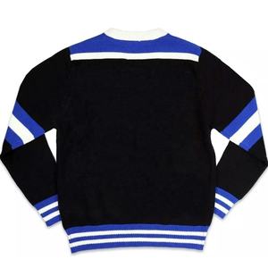 Pull à capuche à carreaux de qualité universitaire sweat-shirt à col thermique d'hiver 100% coton polaire tissu brodé Technique lavée - Product Image 6