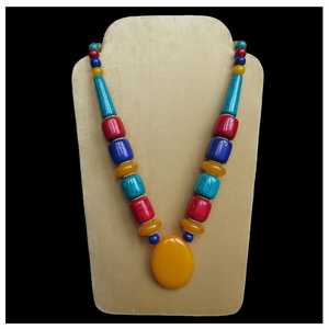 Handmade Resin Beads Necklace Premium Fashion Jewelry Women Stylish Four Seasons Party Wear Gift Purpose Export - Product Image 2