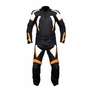 Custom Breathable Windproof Plus Size Full Sleeve Motorcycle Leather Suits for Unisex All Seasons - Product Image 5