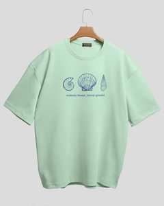 เสื้อยืดเจอร์ซีย์ลายกราฟิกสีดำแบบโอเวอร์ไซส์ สไตล์วินเทจ สตรีทแวร์ลำลอง ผ้าฝ้าย แขนสั้น น้ำหนัก 320 กรัม สำหรับผู้ชายและผู้หญิง ใส่ได้ในฤดูร้อน - Product Image 3