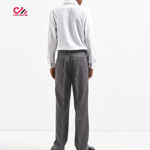 Pantalon Oxford tissé gris unisexe de qualité supérieure pour enfants, prix de gros, ajustable, avec impression de logo personnalisée - Product Image 6