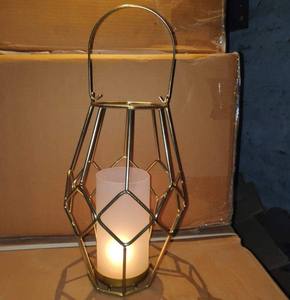 Faroles decorativos de acero y cristal - Product Image 3