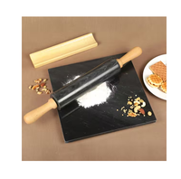 Support et porte-rouleau à pâtisserie en bois de manguier et marbre blanc, accessoires de cuisine, produit le plus vendu et très demandé